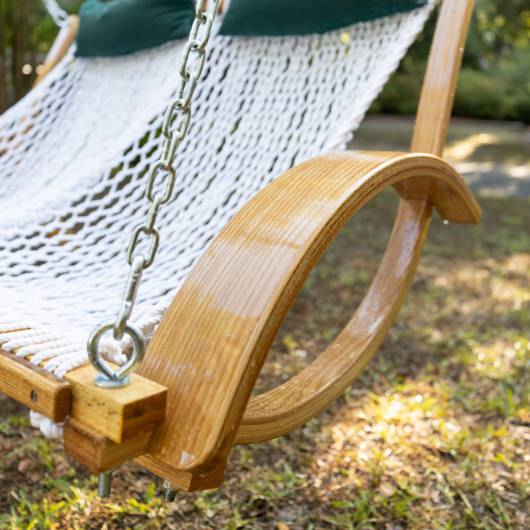 DURACORD® Curved Arm Double Rope Swing - White
