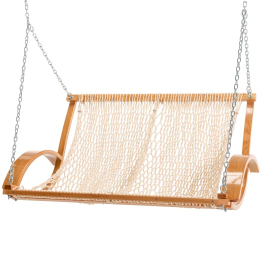 DURACORD® Curved Arm Double Rope Swing - Oatmeal