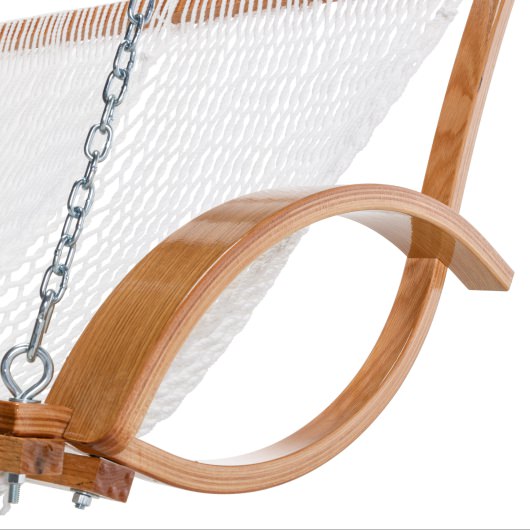 DURACORD® Curved Arm Double Rope Swing - White