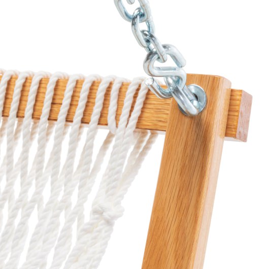 DURACORD® Curved Arm Double Rope Swing - White