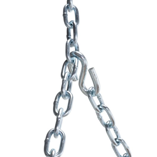 DURACORD® Curved Arm Double Rope Swing - White