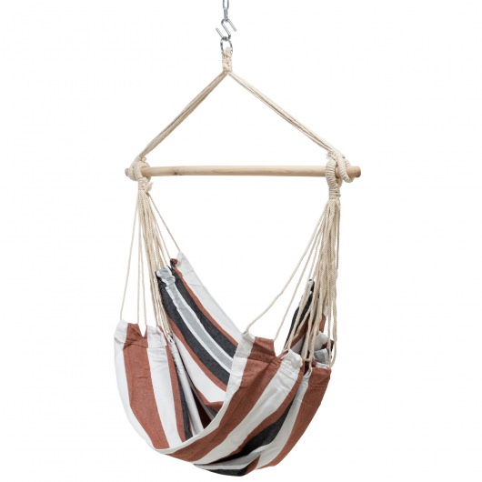 Single Quick Dry Fabric Swing - Neutral Stripe