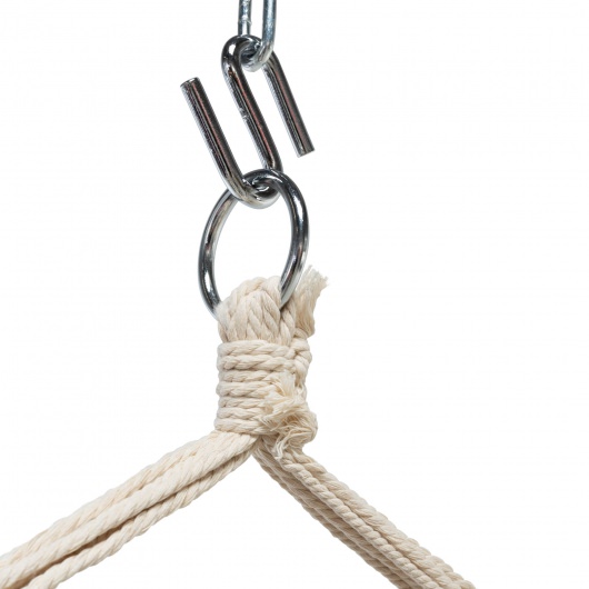 Single Quick Dry Fabric Swing - Neutral Stripe