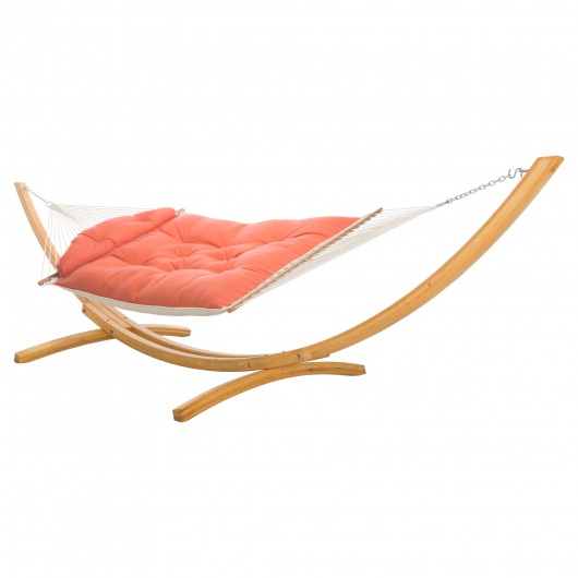 Tufted Hammock with Original Roman Arc II Cypress Stand Combo