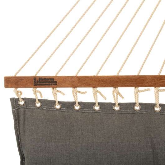 Large Sunbrella Tufted Hammock with Detachable Pillow - Cast Slate