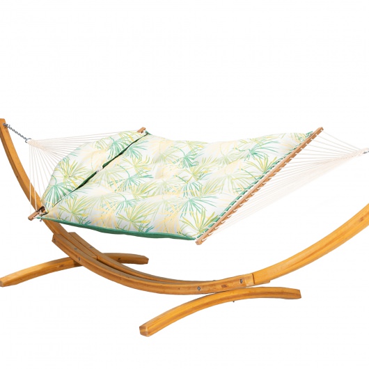 Tufted Hammock with Original Roman Arc II Cypress Stand Combo