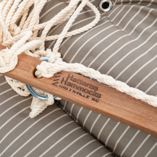 Premium Sunbrella Tufted Single Swing - Scale Taupe
