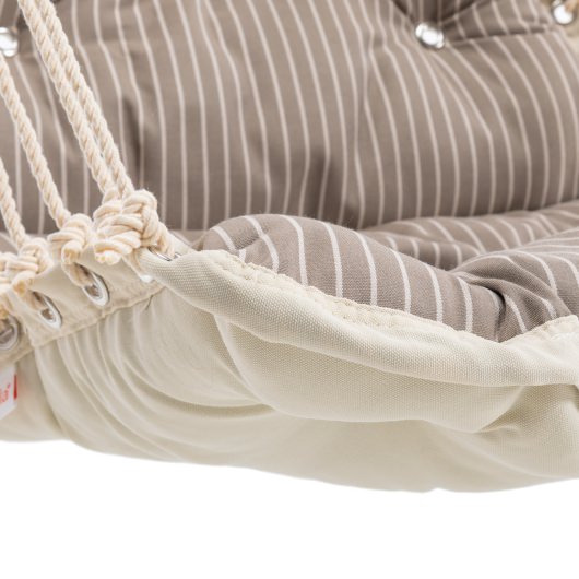 Premium Sunbrella Tufted Single Swing - Scale Taupe