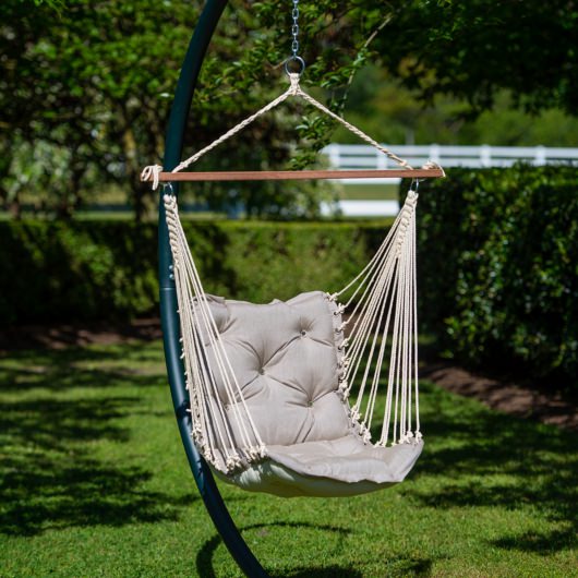 Tufted Sunbrella Single Swing - Cast Ash