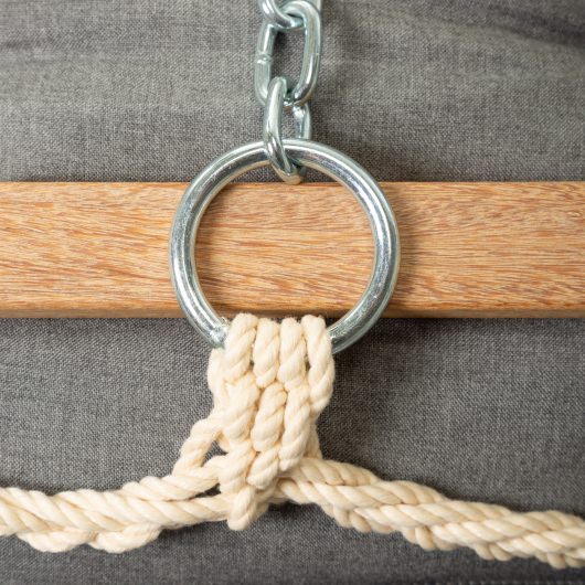 Tufted Sunbrella Single Swing - Cast Slate