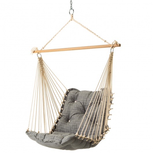Tufted Sunbrella Single Swing - Create Smoke