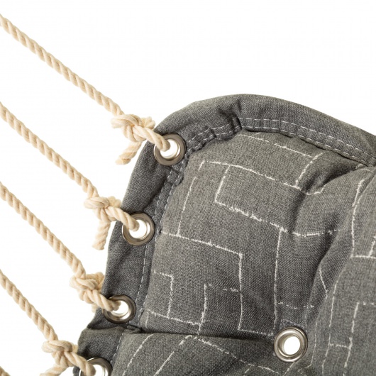 Tufted Sunbrella Single Swing - Create Smoke