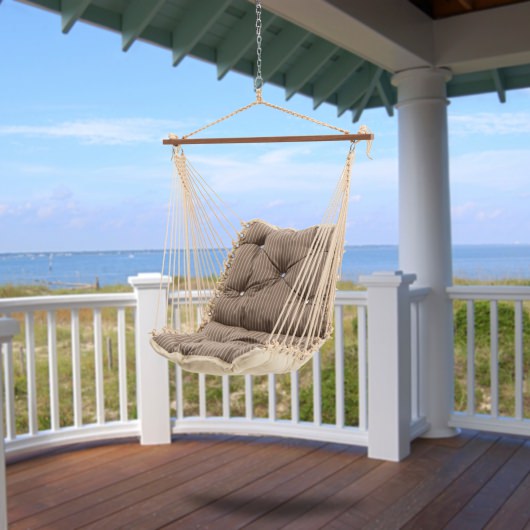 Premium Sunbrella Tufted Single Swing - Scale Taupe