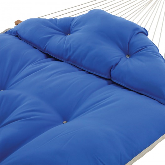 Large Sunbrella Tufted Hammock with Detachable Pillow - Canvas Capri