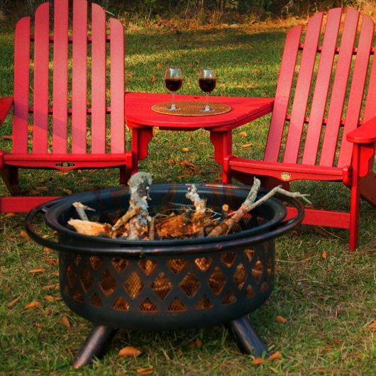 Blue Rhino Wad792sp Bronze Fire Pit With Lattice