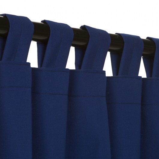 Sunbrella® Canvas True Blue with Tabs - 50 in. x 108 in.