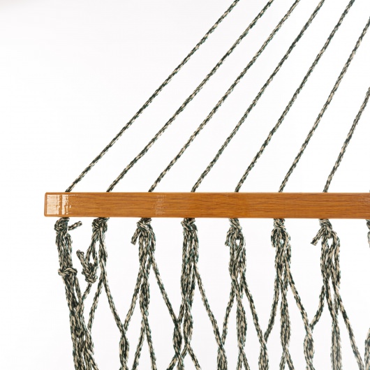 DURACORD® Single Original Rope Hammock - Green Oatmeal Heirloom Tweed