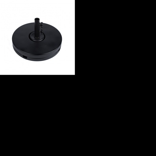 20 in. Resin Coated Concrete Umbrella Base - Matte Black