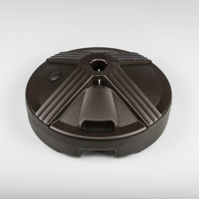 16 in. Resin Coated 50 lb. Concrete Filled Umbrella Base - Desert Bronze