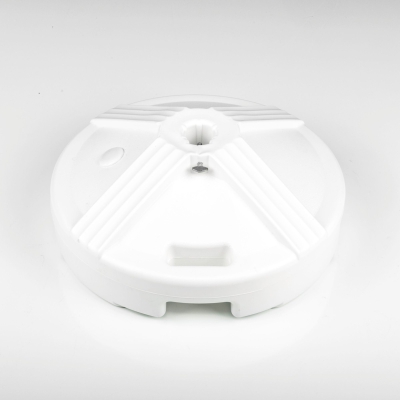 16 in. Resin Coated 50 lb. Concrete Filled Umbrella Base - Alpine White