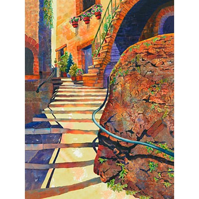 Stairs Of Stroncone Outdoor Wall Art