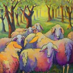 Knitting Circle Outdoor Wall Art