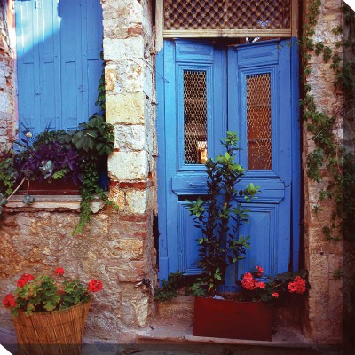 Mediterranean Door Outdoor Wall Art