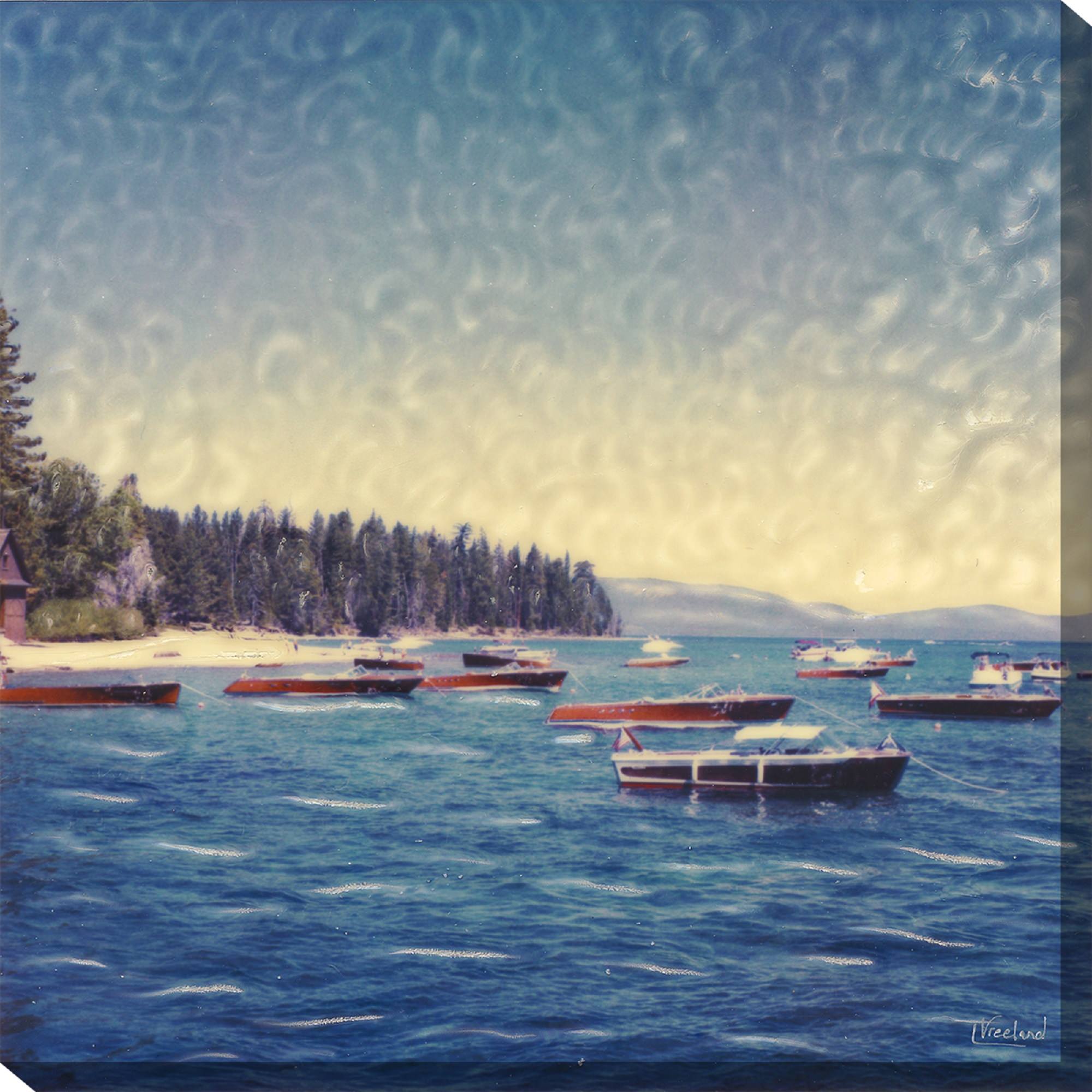 Wooden boats outdoor wall art piece by West of the Wind 8026324