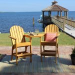 Stained Cypress Adirondack Bar Chair