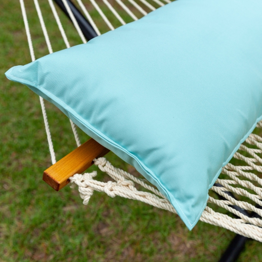 Long Plush Sunbrella® Hammock Pillow - Canvas Glacier