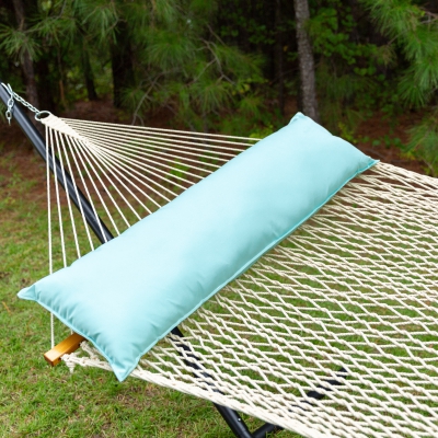 Long Plush Sunbrella® Hammock Pillow - Canvas Glacier