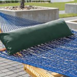 Large Quilted Hammock with Metal Stand and Optional Hammock Pillow