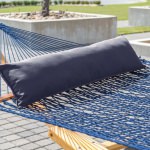 Large Quilted Hammock with Metal Stand and Optional Hammock Pillow