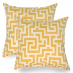 Banana Yellow Keyes Indoor/Outdoor Throw Pillow - Set of Two
