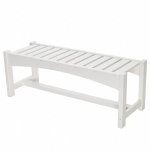 DURAWOOD® Poly Dining Bench - White
