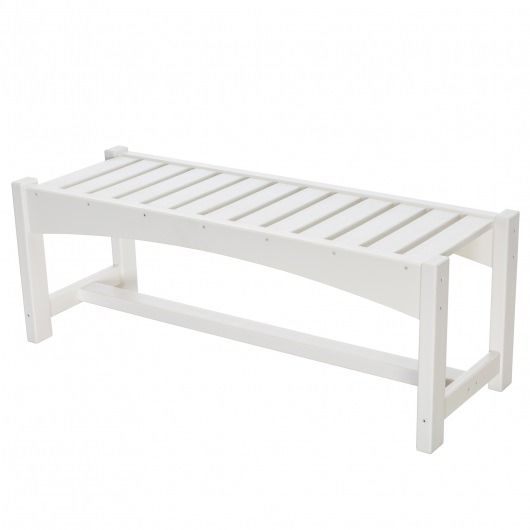 DURAWOOD® Poly Dining Bench - White