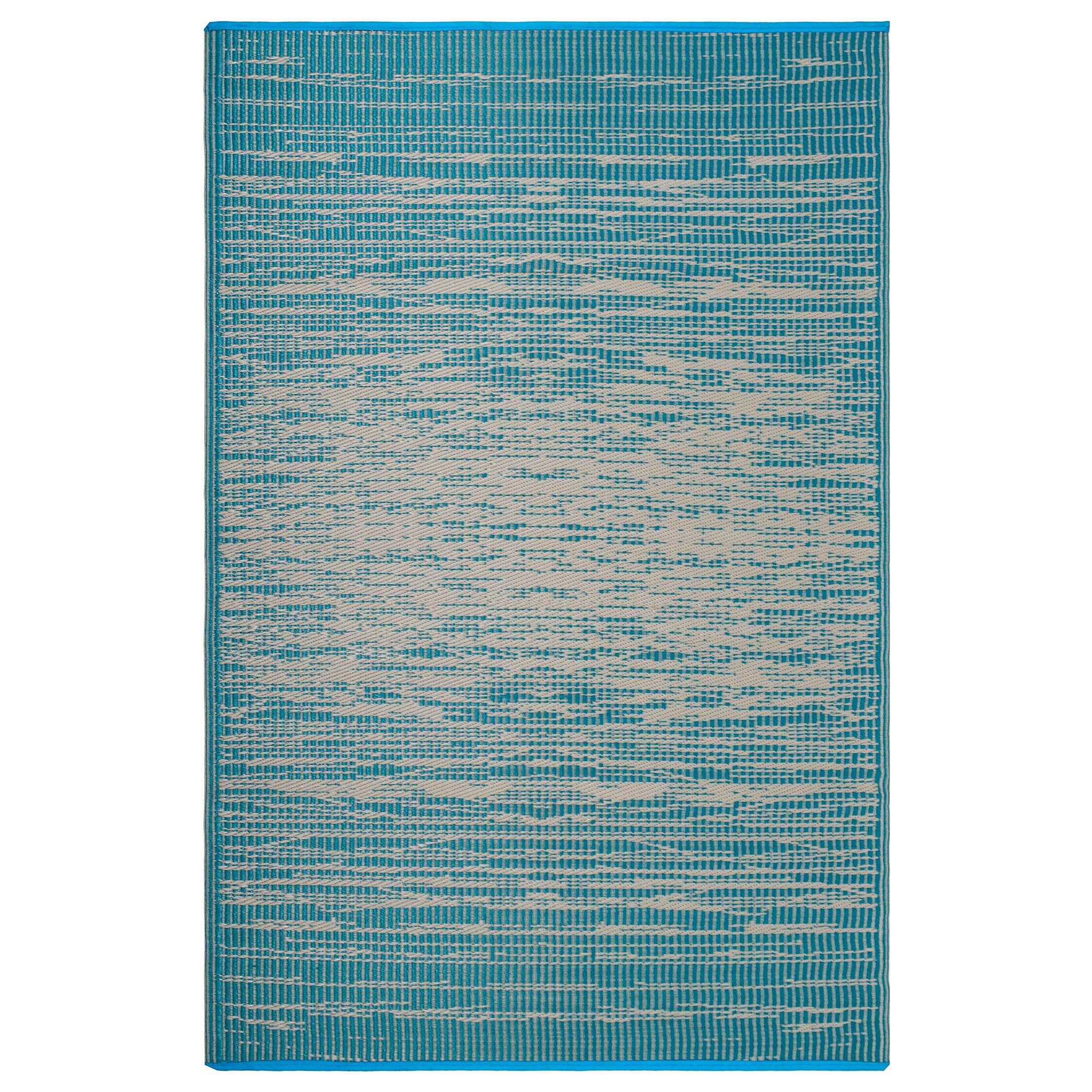 World Collection Brooklyn Teal Outdoor Rug Fab Habitat Outdoor Rugs