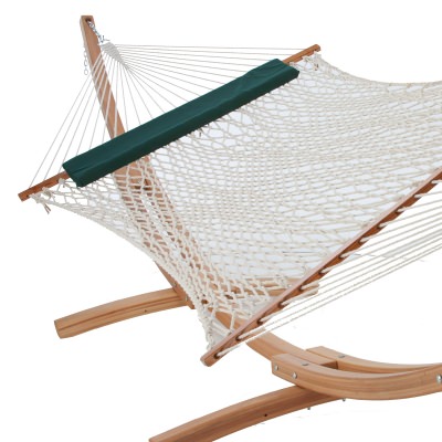 Deluxe Combo - Hammock, Wood Stand and Pillow