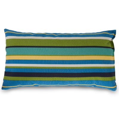 Topanga Stripe Outdoor Throw Pillow 19 in. x 10 in. Rectangle/Lumbar
