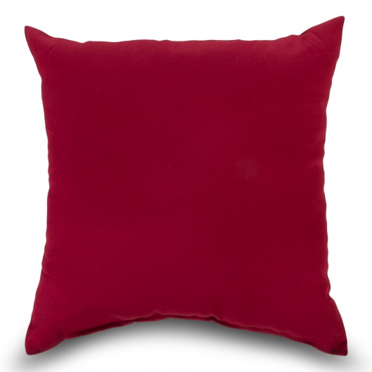 Burgundy Outdoor Throw Pillow 19 in. x 19 in. Square