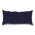 Navy Outdoor Throw Pillow 19 in. x 10 in. Rectangle/Lumbar