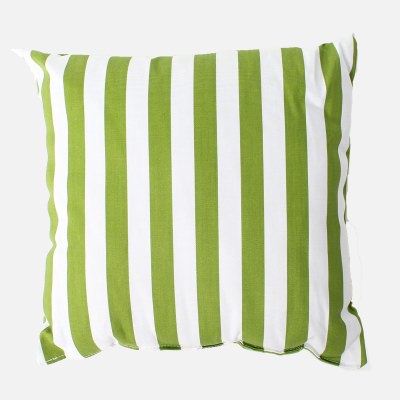 Macaw Green Stripe Outdoor Throw Pillow