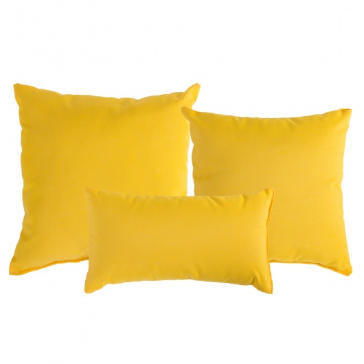 Sunflower Yellow Sunbrella Outdoor Throw Pillow