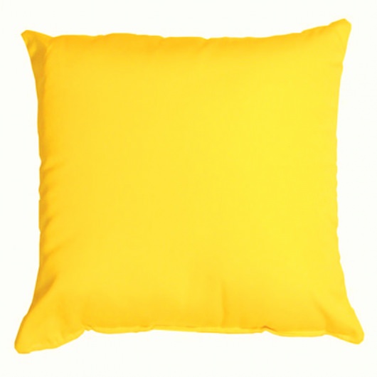 Sunflower Yellow Sunbrella Outdoor Throw Pillow (16 in. x 16 in.)