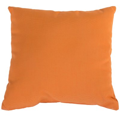 Tangerine Sunbrella Outdoor Throw Pillow