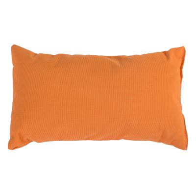 Tangerine Sunbrella Outdoor Throw Pillow (19 in. x 10 in.)