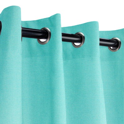 Sunbrella Canvas Aruba Outdoor Curtain with Grommets