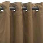 Sunbrella® Canvas Cocoa with Nickel Grommets - 50 in. x 108 in.