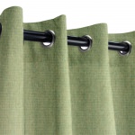 Sunbrella Canvas Fern Outdoor Curtain with Grommets