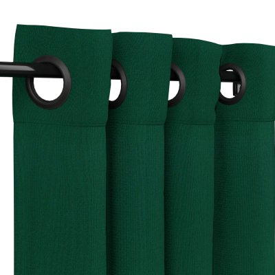 Sunbrella Canvas Forest Green Outdoor Curtain with Grommets